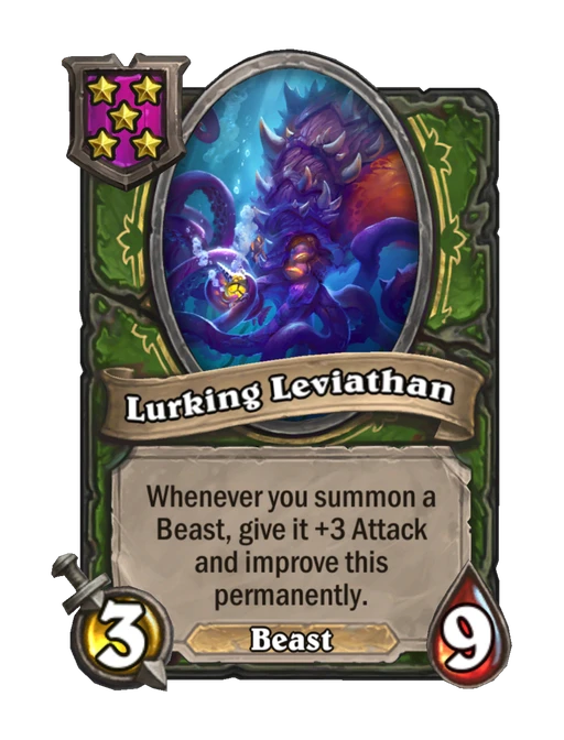 潜伏するリバイアサンのカード画像