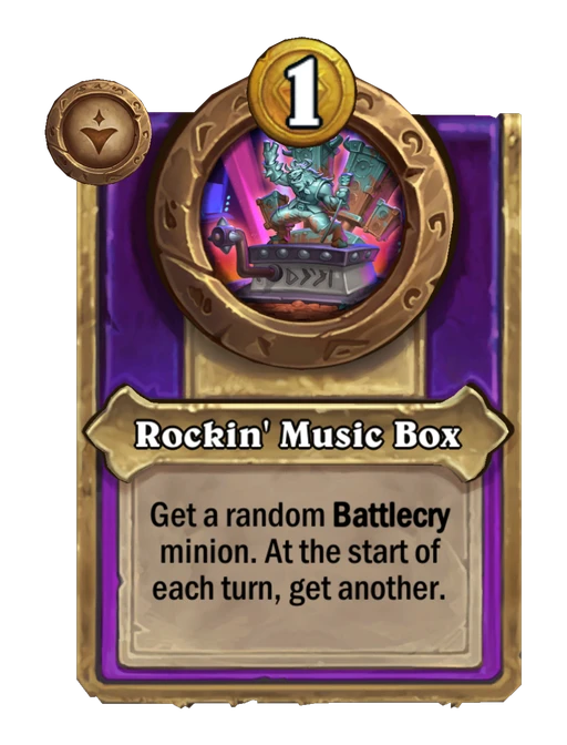 ロックのオルゴールのカード画像